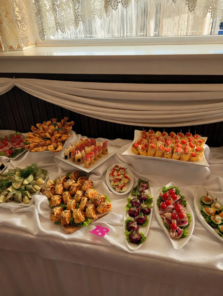 Stół słodki - canapes, koreczki, kanapeczki na 18-stkę
